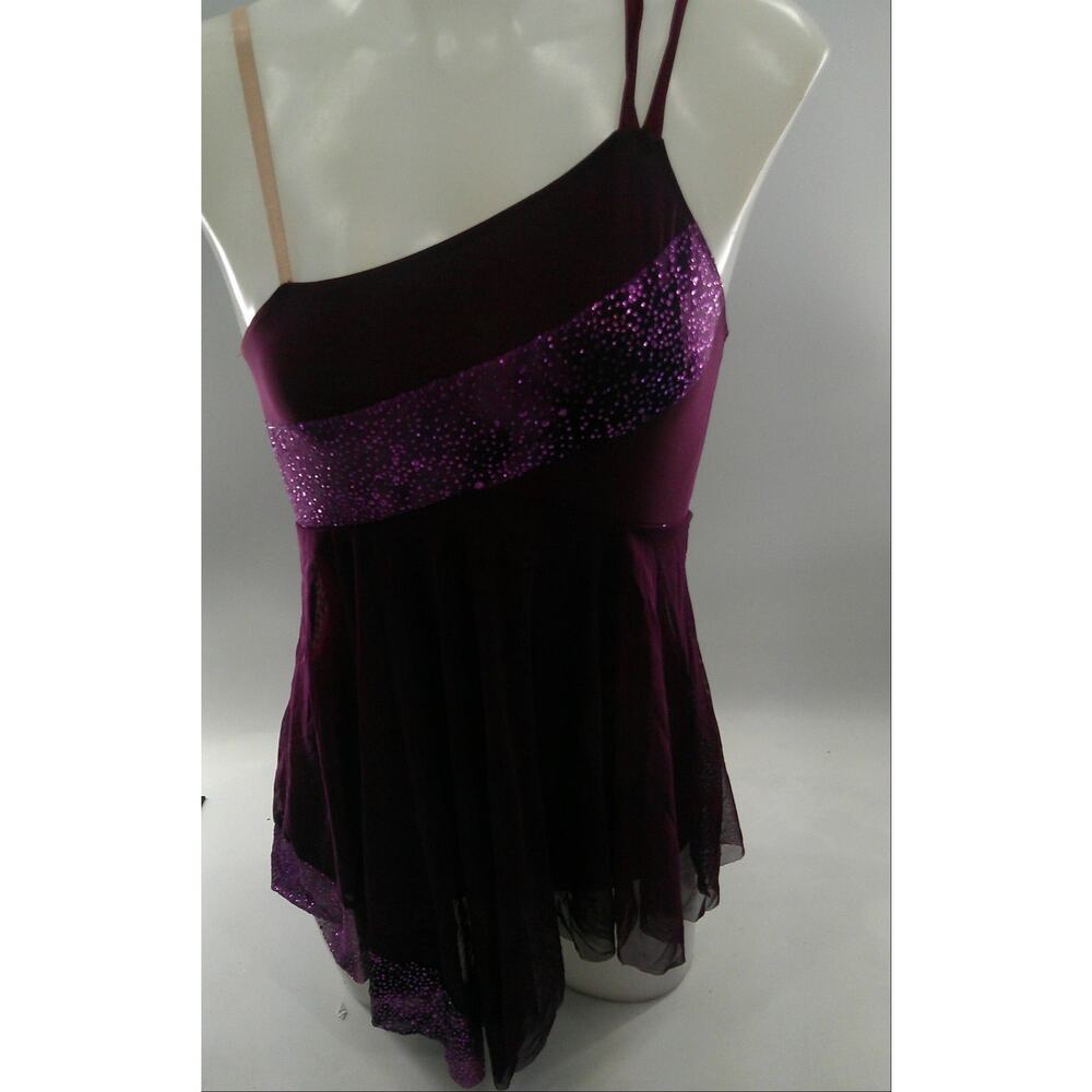 Dance Costume Medium Child Purple Art Stone 0355 Lyrical Ballet Contemporary